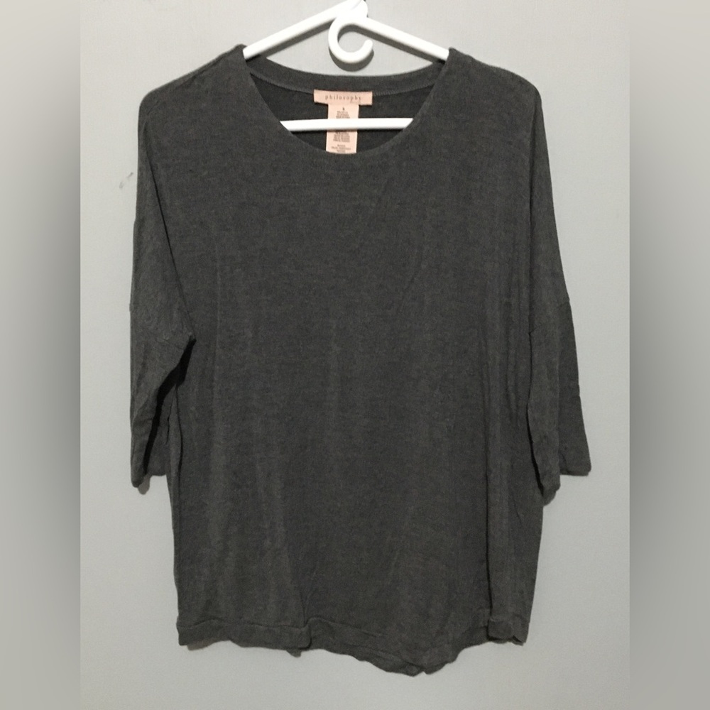 Small 3/4 length oversized womens shirt